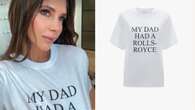 Victoria Beckham, con la nuova t-shirt ammette: “Mio padre aveva una Rolls-Royce”