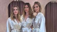 Valentina e Chiara Ferragni damigelle per la sorella Francesca: oggi la prova finale degli abiti