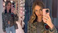 Chiara Ferragni, il look da ufficio per la primavera è con bomber floreale esclusivo