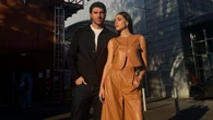 Cecilia Rodriguez in bermuda oversize e gilet: le “prove di matrimonio” col completo di pelle