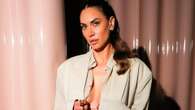 Melissa Satta dopo la rottura con Berrettini torna alle sfilate con il look oversize