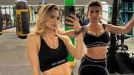 L’allenamento di coppia di Elisabetta Canalis e Cristina Marino: in palestra vestono coordinate