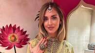 Chiara Ferragni vestita di pietre preziose: perché ha un gioiello sulla fronte