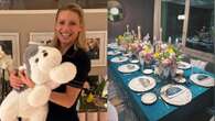 Michelle Hunziker festeggia il compleanno a casa: cena intima tra fiori e cuscini personalizzati