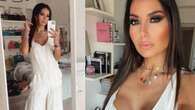 Elisabetta Gregoraci in bianco a Rimini: i look da quasi 7mila euro con tuta oversize e abito scollato