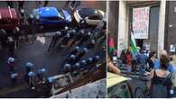 Al via lo sgombero del palazzo di via Esterle, la protesta dei comitati: 