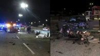 Audi Q5 sfonda lo spartitraffico di cemento e si schianta sul palo: 4 feriti, grave donna 78enne