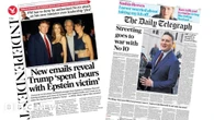 The Papers: New 'bombshell' Epstein emails and 'Streeting goes to war with No 10'