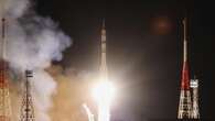 Spacecraft with crew of three takes off from Baikonur