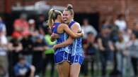 Roos thrash Suns to claim AFLW minor premiership