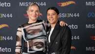 Sam Kerr suits up for charity event with fiance