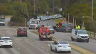 Motorists stuck bumper-to-bumper after freeway smash