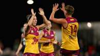 Lions roar to smashing 55-point AFLW win over Carlton