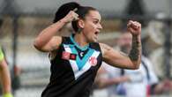 Houghton cameo propels Port to AFLW win over Carlton