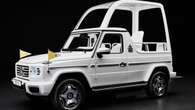 The new Popemobile is an electric Mercedes G-Wagen