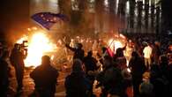 Georgian protesters, police clash after EU talks halted