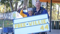 ‘FREE WILLIE’: Eagles fans show Rioli love at training