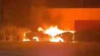 Cars set alight in carpark in Perth’s south