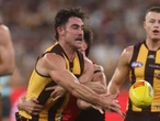 Hawks star kicks late winner to sink wayward Crows