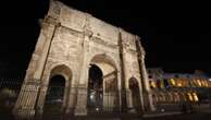 Rome's ancient Arch of Constantine damaged by storm