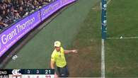 ‘Disgusting’: Goal umpire hit by bottle in shocking fan act