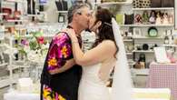 Perth couple together 20 years get married inside OP SHOP