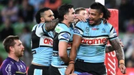 Sharks secure top spot with rare NRL win in Melbourne