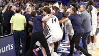 Fans clash with Adelaide 36ers players during NBL chaos