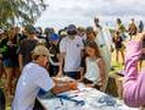 Pro surfer makes special appearance at popular Perth beach