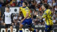 Las Palmas win in Valencia amid home fans protests