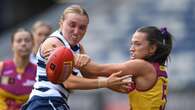 Cats claw past Lions to keep AFLW finals hopes alive