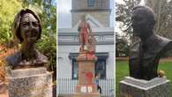 Prime minister statues decapitated, Cook paint bombed