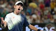 Ruthless de Minaur keeps Australian Open dream alive