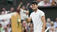 Alcaraz overcomes scare to down pal Tiafoe at Wimbledon