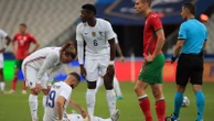 Benzema injury in France warm-up win