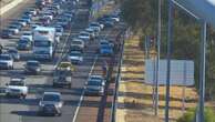 breakingHavoc on Mitchell Freeway after crashes, breakdown