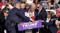 Watch the shocking moment Trump is injured in rally shooting