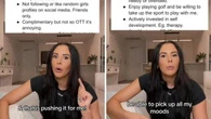 Aussie influencer’s X-rated dating checklist