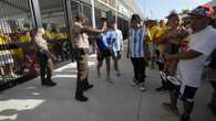 Fans breach security gates prior to Copa America final