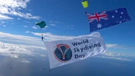 Hundreds jump from the skies to set world record