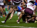 Booed off at halftime, Knights claim shock win