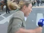 Projectile strikes Aussie journo in LA chaos