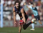Crow recruit suspended over sling tackle on star Lion