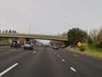 Terrifying overpass car crash captured on camera