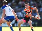 Galvin on song as Tigers pipped by Dogs in NRL trial