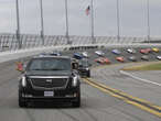 Trump takes presidential hot lap at Daytona 500