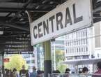 Flares set off in wild train station brawl