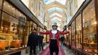 Geert Chatrou becomes third person to whistle in London's Burlington Arcade after Sir Paul McCartney