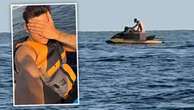 Couple caught out during racy act on jetski