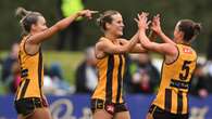 Bodey stars for Hawks as Crows remain unbeaten in AFLW